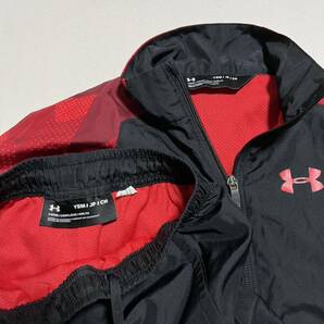 ★美品 UNDER ARMOUR キッズ 130 ウィンドブレーカー ジャージ ジャケット パンツ 上下 セットアップ / アンダーアーマー 子供服の画像8