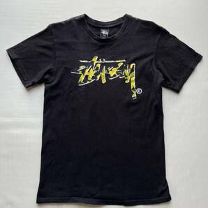 stussy メキシコ製 メンズ S ロゴ プリント 黒 ブラック 半袖 Tシャツ トップス / ステューシー ストリート スケートの画像1