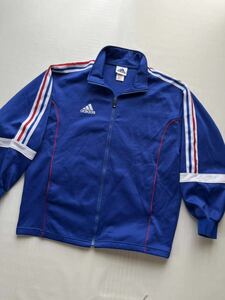 ★日本製 90s 00s adidas メンズ L イクイップメントロゴ トリコロール ジャージ トラックジャケット / ヴィンテージ オールド アディダス