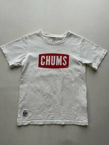 CHUMS Kids XL 140 соответствует Logo принт футболка tops / Chums уличный ребенок одежда 