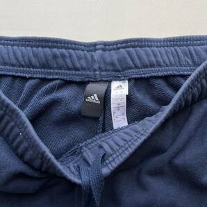 adidas メンズ XO ネイビー 紺色 イクイップメント ストライプ スウェット ジャージ トラックパンツ / アディダス スポーツ 大きめサイズの画像5