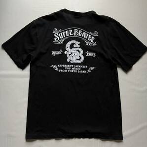 ★美品 SUPER BEAVER メンズ XL 黒 ブラック プリント ツアー バンド ロック 半袖 Tシャツ / スーパービーバーの画像1