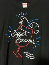 ★美品 SUPER BEAVER メンズ XL 黒 ブラック プリント ツアー バンド ロック 半袖 Tシャツ / スーパービーバー_画像3