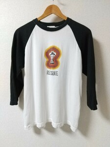 レコスケ 七分袖 Tシャツ M 日本製 本秀康 ソニークリエイティブプロダクツ レコードコレクターズ 