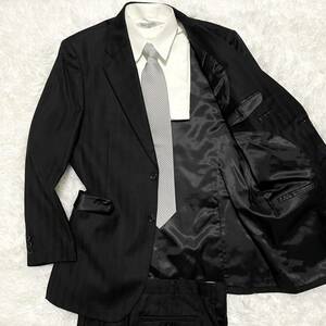 XLサイズ！エルメネジルドゼニア スーツ セットアップ ウール100 黒色ブラック　ジャケット