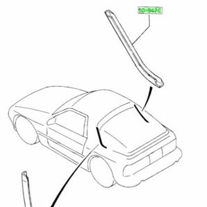 ★超希少 未使用 純正 マツダ リア モールディング(R) 右側 サバンナ RX7 FC3C FC3S MAZDA REAR MOLDING (R) Savanna RX7の画像2