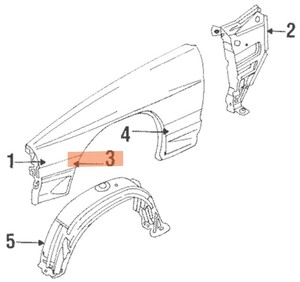 ★超希少 未使用 純正 マツダ リア モールディング(L) 左側 サバンナ RX7 FC3C FC3S MAZDA REAR MOLDING (L) Savanna RX7