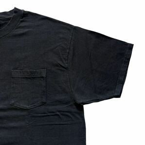 【90s】 00s Hanes ヘインズ 半袖Tシャツ Tee メンズ XL 黒/ブラック ワンポイント プリント ポケット クルーネック ビンテージ 古着 USEDの画像4