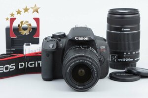 【中古】Canon キヤノン EOS Kiss X6i ダブルズームキット シャッター回数僅少