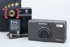 【中古】CONTAX コンタックス Tvs DIGITAL チタンブラック コンパクトデジタルカメラ