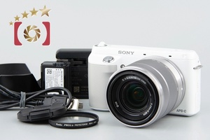 【中古】SONY ソニー α NEX-F3 ズームレンズキット ホワイト シャッター回数僅少