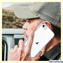 iPhone SE3 ケース クリア アイフォン SE い 耐衝撃 TPU シリコン スリム 薄型 クローブ 紫 301_画像7