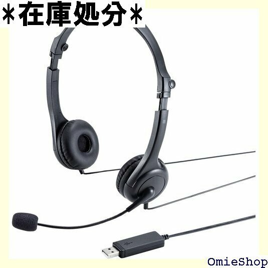 サンワサプライ USBヘッドセット MM-HSU18BK 190