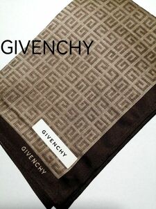 GIVENCHY　ジバンシー　ハンカチ　スカーフ(大判サイズ)　人気の４Gロゴがいっぱいの織り生地　高級感