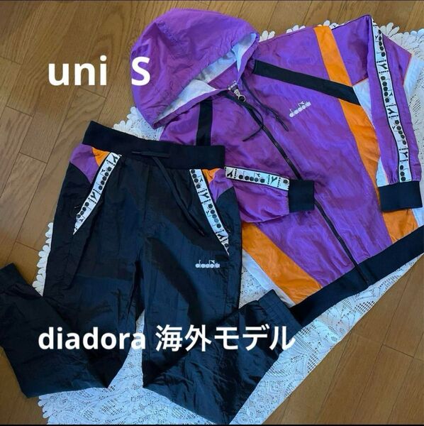 ディアドラ　テニスウェアジャージセット　uni S 黒