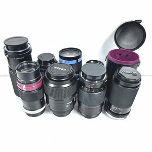 【41】1円～ カメラレンズ マニュアル 8台 まとめ売り 動作未確認 ジャンク扱い TAMRON Nikon PENTAX など 返品不可