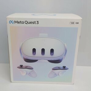 【86】未開封品 Meta Quest 3 メタクエスト3 本体 128GB VR ゲーム ゴーグル Oculus Quest ② 動作未確認品の画像1