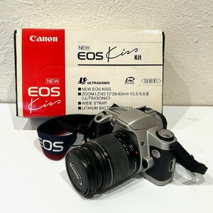 【77】1円～Canon キャノン EOS Kiss 一眼レフフィルムカメラ CANON ZOOM LENS EF 28-80㎜ Ⅳ 動作未確認