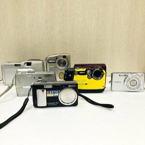 【76】② 1円～ デジタルカメラ コンパクトカメラ CASIO カシオ ソニー SONY LUMIX 7台セット まとめ 壊れ物 動作未確認 ジャンク品の画像2