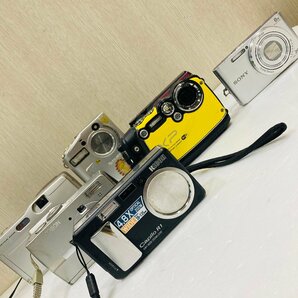 【76】② 1円～ デジタルカメラ コンパクトカメラ CASIO カシオ ソニー SONY LUMIX 7台セット まとめ 壊れ物 動作未確認 ジャンク品の画像1