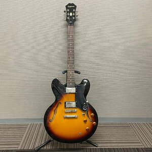 【80】1円～　良品 Epiphone エピフォン DOT/VS　セミアコ エレキギター 赤 現状品