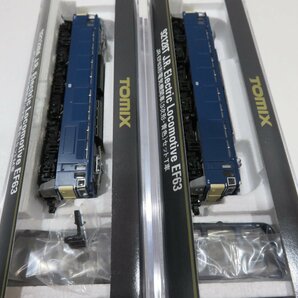 【76】1円～ 美品 TOMIX 92128 JR EF63形 電気機関車（３次形・青色）セット 鉄道模型 動作未確認 現状品 Nゲージの画像6