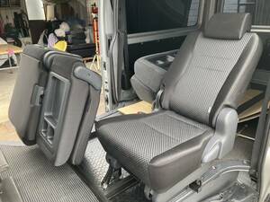  Hiace van for diversion second seat rom and rear (before and after) sliding folding frame .. set 