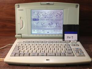 Aさ923　CASIO　カシオ　Post Word　ポストワード　HX-7　モノクロ液晶ワープロ