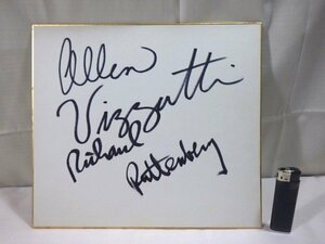 #8: autograph autograph square fancy cardboard a Len vi zti/ Allen Vizzutti trumpet . person #