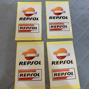 送料無料★レプソル REPSOL ステッカーシール バイク オイルメーカー4枚組