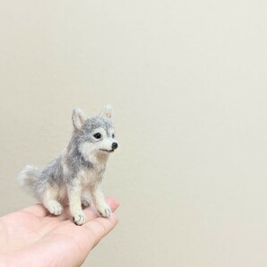 ☆羊毛フェルト☆シベリアンハスキー☆ハスキー犬☆ハンドメイド☆の画像3