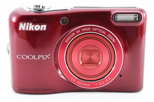 【良品】 ニコン Nikon クールピクス COOLPIX L30 レッド コンパクトデジタルカメラ #2119727