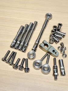 137-E-2-330* titanium alloy M6xP1.0x330mm. screw attaching type shift rod, shift change rod, gear change rod. length 50mm~350mm.