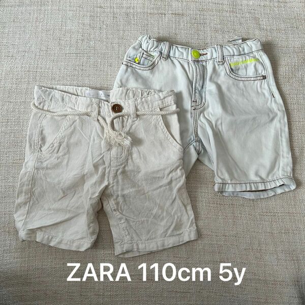 ZARA110cm 男の子ハーフパンツ２枚