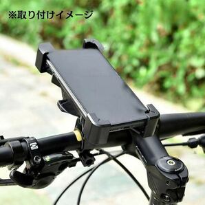 バイク スマホホルダー 固定 自転車 黒 脱落防止 ナビ 携帯ホルダー 自転車 360°回転 落下防止 振動吸収 簡単取付 ワンタッチの画像8