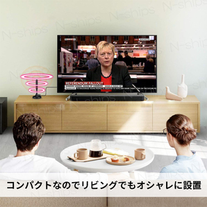 室内アンテナ 屋内 ブースター内蔵 4K HD テレビ TV ロッド 地デジ 高感度 高性能 ポータブル デジタル UHF VHF 車載 小型 軽量 ワンセグの画像2