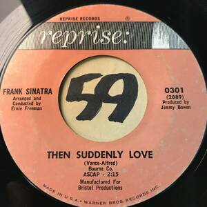 試聴 FRANK SINATRA THEN SUDDENLY LOVE / SOFTLY, AS I LEAVE YOU 両面VG++ SOUNDS EX 