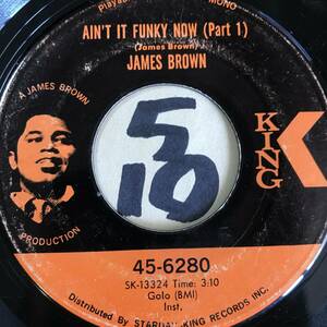 試聴 JAMES BROWN AIN’T IT FUNKY NOW PT1 PT2 両面EX+ 