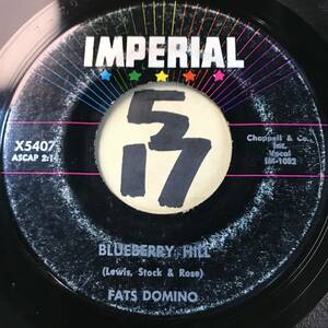 試聴 FATS DOMINO BLUEBERRY HILL / HONEY CHILE 両面VG++ SOUNDS EX 