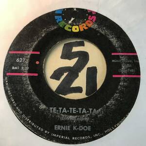 試聴 ニューオーリンズR&B’62 ERNIE K-DOE REAL MAN / TE-TA-TE-TA-TA 両面VG++ アラン・トゥーサン制作・ピアノ演奏 