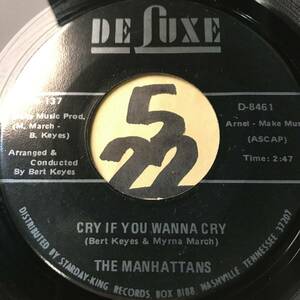試聴 新品 バート・キーズ x THE MANHATTANS CRY IF YOU WANNA CRY 