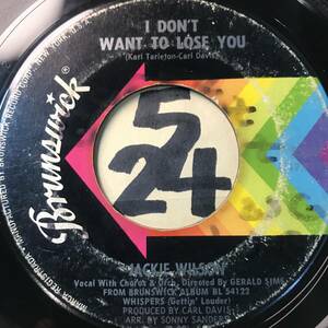 試聴 JACKIE WILSON I DON’T WANT TO LOSE YOU 両面VG++ SOUNDS EX 