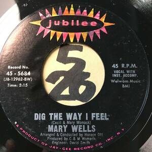 試聴 セシル＆マリー・ウーマック作・制作 MARY WELLS DIG THE WAY I FEEL 両面NM 