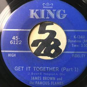 試聴 JAMES BROWN AND THE FAMOUS FLAMES GET IT TOGETHER PT1 PT2 両面EX+ 