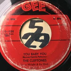 試聴 THE CLEFTONES YOU BABY YOU / I WAS DREAMING 両面VG 