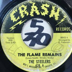 試聴 B面も聴き逃せない THE STEELERS THE FLAME REMAINS / HEAVEN’S GIFT 両面VG(+) SOUNDS VG+ 