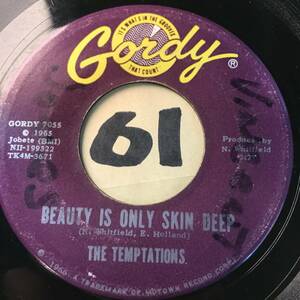 試聴 THE TEMPTATIONS BEAUTY IS ONLY SKIN DEEP 両面VG++ SOUNDS EX 