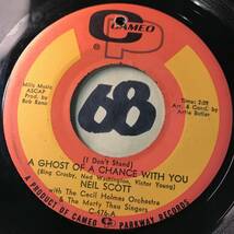 試聴 NEIL SCOTT LET ME THINK IT OVER / A GHOST OF A CHANCE WITH YOU 1967 両面EX+ 盤反り特価 _画像2