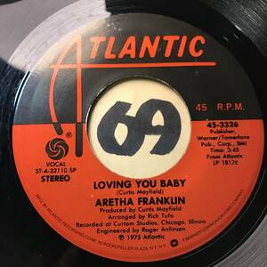 試聴 ARETHA FRANKLIN LOVING YOU BABY 両面NM 