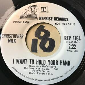 試聴 CHRISTOPHER MILK SPEAK NOW OR FOREVER HOLD YOUR PEACE (チープ・トリック元ネタ) / I WANT TO HOLD YOUR HAND (ビートルズ) 両面NMの画像2